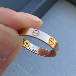 Cartier Love Ring (wedding band) Size 54 Rose Gold